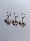 Custom Resin Heart Keyring